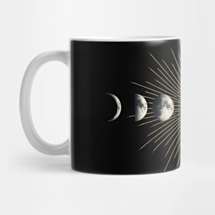 Moon phases and rays Mug